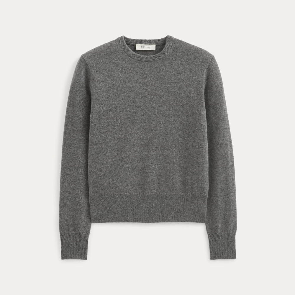 Everlane Charcoal Crewneck Cashmere Sweater